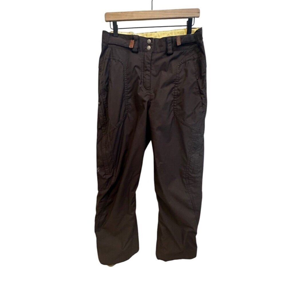 Columbia Brown Convert Snowboard Pants Waterproof Breathable Sz Medium Womens